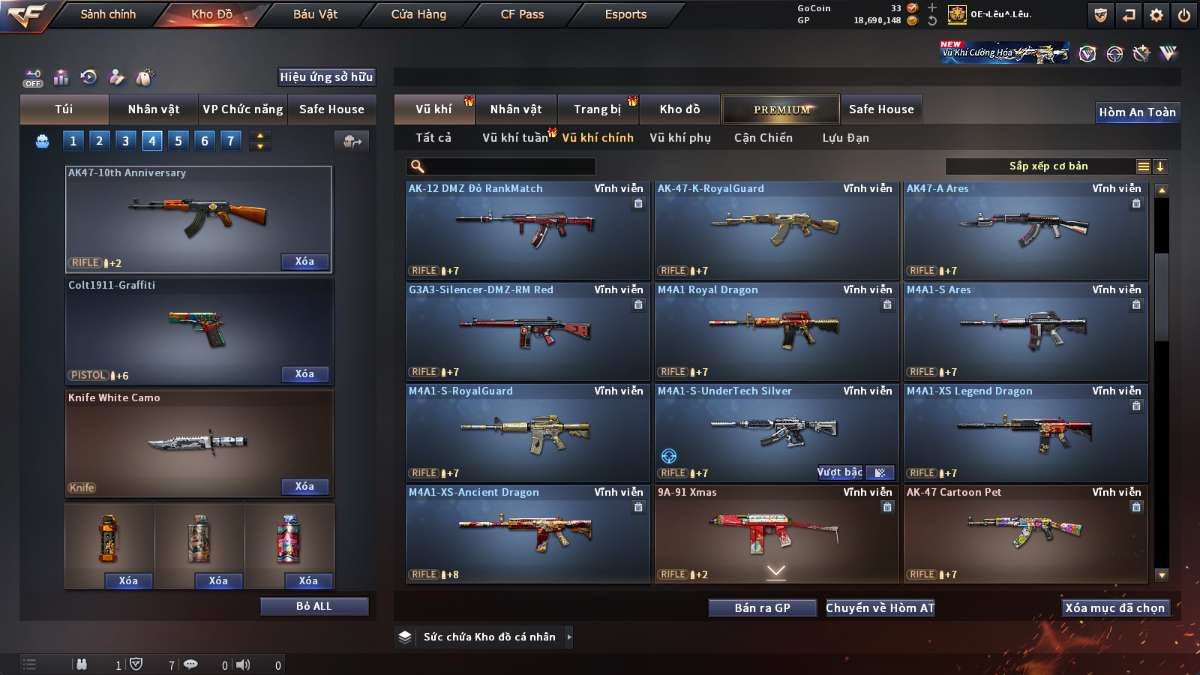 shop acc cf uy tin gia re